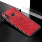 For Huawei P30 Lite & Nova 4E Embossed Mandala Pattern PC + TPU + Fabric Phone Case with Lanyard & Magnetic(Red) - 2