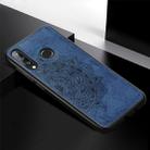For Huawei P30 Lite & Nova 4E Embossed Mandala Pattern PC + TPU + Fabric Phone Case with Lanyard & Magnetic(Blue) - 2