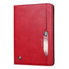 For iPad 10.2 Knead Skin Texture Horizontal Flip Leather Case with Photo Frame & Holder & Card Slots & Wallet(Red) - 1