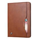 For iPad 10.2 Knead Skin Texture Horizontal Flip Leather Case with Photo Frame & Holder & Card Slots & Wallet(Brown) - 1