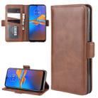 For MOTO E6 Plus   Wallet Stand Leather Cell Phone Case with Wallet & Holder & Card Slots(Brown) - 1