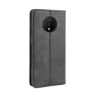 For OnePlus 7T  Magnetic Buckle Retro Crazy Horse Texture Horizontal Flip Leather Case  , with Holder & Card Slots & Photo Frame(Black) - 4