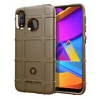 For Huawei Enjoy 10 Plus   Full Coverage Shockproof TPU Case(Brown) - 1