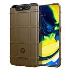 For Galaxy A90 Full Coverage Shockproof TPU Case(Brown) - 1