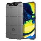 For Galaxy A80 Full Coverage Shockproof TPU Case(Grey) - 1