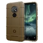 For Nokia 7.2  Full Coverage Shockproof TPU Case(Brown) - 1