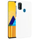 For Galaxy M30s Shockproof Crocodile Texture PC + PU Case(White) - 1