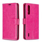 For Xiaomi Mi 9 Lite / CC9 Crazy Horse Texture Horizontal Flip Leather Case with Holder & Card Slots & Wallet & Photo Frame(Rose) - 1