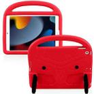 For iPad 10.2 Sparrow Style EVA Material Children Shockproof Casing Shell(Red) - 1