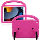 For iPad 10.2 Sparrow Style EVA Material Children Shockproof Casing Shell(Rose pink) - 1