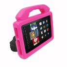 For Kindle Fire HD 7  Shockproof EVA Thumb Stand Tablet Shell(Rose pink) - 1