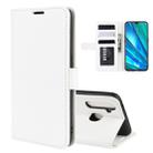 For OPPO Realme 5 Pro R64 Texture Single Fold Horizontal Flip Leather Case with Holder & Card Slots & Wallet(White) - 1