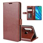 For OPPO Realme 5 Pro R64 Texture Single Fold Horizontal Flip Leather Case with Holder & Card Slots & Wallet(Brown) - 1