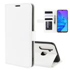 For OPPO Realme 5    R64 Texture Single Fold Horizontal Flip Leather Case with Holder & Card Slots & Wallet(White) - 1
