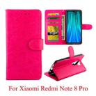 For Xiaomi Redmi Note 8 Pro Crazy Horse Texture Horizontal Flip Leather Case with Holder & Card Slots & Wallet & Photo Frame(Magenta) - 1