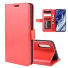 For Xiaomi Mi 9 Pro / Mi 9 Pro 5G   R64 Texture Single Fold Horizontal Flip Leather Case with Holder & Card Slots & Wallet(Red) - 1