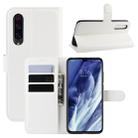 For Xiaomi 9 Pro Litchi Texture Horizontal Flip Leather Case with Wallet & Holder & Card Slots(White) - 1