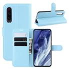 For Xiaomi 9 Pro Litchi Texture Horizontal Flip Leather Case with Wallet & Holder & Card Slots(Blue) - 1