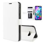 For LG G8X ThinQ   R64 Texture Single Fold Horizontal Flip Leather Case with Holder & Card Slots & Wallet(White) - 1