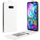 For LG G8X ThinQ  Crazy Horse Vertical Flip Leather Protective Case(White) - 1