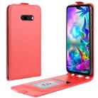 For LG G8X ThinQ  Crazy Horse Vertical Flip Leather Protective Case(Red) - 1