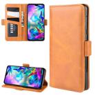 For LG G8X ThinQ   Wallet Stand Leather Cell Phone Case with Wallet & Holder & Card Slots(Yellow) - 1
