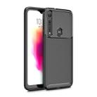 For Moto G8 Play  Beetle Series Carbon Fiber Texture Shockproof TPU Case(Black) - 1