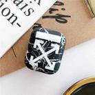 For Apple AirPods 1/2 Generation Glossy Colorful Exquisite Pattern Bluetooth Headset Case(Cross Arrow) - 2