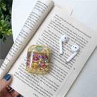 For Apple AirPods 1/2 Generation Glossy Colorful Exquisite Pattern Bluetooth Headset Case(Yellow Cat) - 2