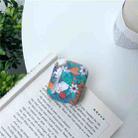 For Apple AirPods 1/2 Generation Glossy Colorful Exquisite Pattern Bluetooth Headset Case(Orchid) - 2