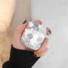 For Apple AirPods 1/2 Generation Glossy Colorful Exquisite Pattern Bluetooth Headset Case(Chrysanthemum) - 2