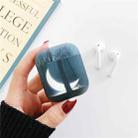 For Apple AirPods 1/2 Generation Glossy Colorful Exquisite Pattern Bluetooth Headset Case(Moon) - 2