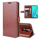 For OPPO A9 (2020)  R64 Texture Single Fold Horizontal Flip Leather Case with Holder & Card Slots & Wallet(Brown) - 1