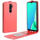 For OPPO A9 (2020) Crazy Horse Vertical Flip Leather Protective Case(Red) - 1