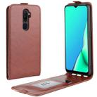 For OPPO A9 (2020) Crazy Horse Vertical Flip Leather Protective Case(Brown) - 1