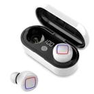 TWS Fingerprint Touch Bluetooth Headset LED Battery Display With Charging Bin(White) - 2