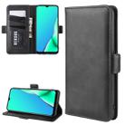 For OPPO A9 (2020) Dual-side Magnetic Buckle Horizontal Flip Leather Case with Holder & Card Slots & Wallet & Photo Frame(Black) - 1