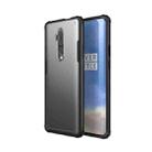 For Oneplus 7T Pro Shockproof Frosted PC+ TPU Transparent Protective Case(Black) - 1