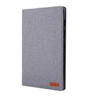 For Galaxy Tab S5e T720 / T725 Cloth Teature Horizontal Flip PU Leather Case with with Holder & Card Slots(Gray) - 1