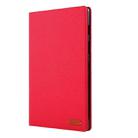 For Galaxy Tab S5e T720 / T725 Cloth Teature Horizontal Flip PU Leather Case with with Holder & Card Slots(Red) - 1