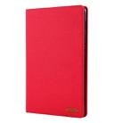 For Huawei MediaPad M6 10.8 Cloth Teature Horizontal Flip PU Leather Case with with Holder & Card Slots(Red) - 1