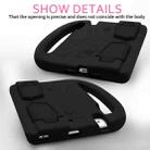 For  iPad Mini 5 / 4 / 3 / 2 / 1 Sparrow Style EVA Children's Flat Anti Falling Protective Shell(Black) - 7