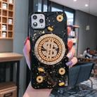 For iPhone 11 Pro Max For iPhone 11 Pro Rotating Money More Relief Device Phone Case(Black) - 1