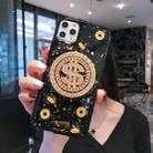 For iPhone 11 Pro Max For iPhone 11 Rotating Money More Relief Device Phone Case(Transparent) - 5