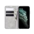 For iPhone 11 Pro Max Retro-skin Business Magnetic Suction Leather Case with Purse-Bracket-Chuck(Grey) - 8