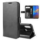 For Motorola Moto E6 Plus R64 Texture Single Fold Horizontal Flip Leather Case with Holder & Card Slots & Wallet(Black) - 1