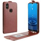 For lEAGOO M13 Crazy Horse Vertical Flip Leather Protective Case(Brown) - 1