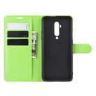 For OnePlus 7T Pro Litchi Texture Horizontal Flip Leather Case with Wallet & Holder & Card Slots(Green) - 8