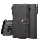 For Galaxy Note9 Cowhide Texture Horizontal Flip Leather Case with Holder & Card Slots & Wallet & Lanyard(Black) - 1