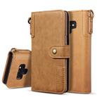 For Galaxy Note9 Cowhide Texture Horizontal Flip Leather Case with Holder & Card Slots & Wallet & Lanyard(Brown) - 1